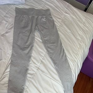 Gymshark vital seamless leggings - light grey marl